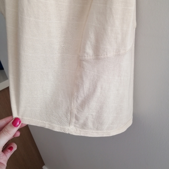 Lululemon Back in Action Short Sleeve Pima Cotton T-Shirt Stripe Prosecco Size 8 - Picture 10 of 15